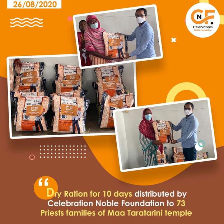Dry ration for 10 days was distributed to 73 Priests families
