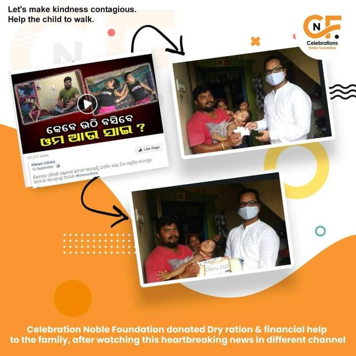 Financially Helped to Physically Disabled Omm and Sai